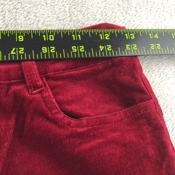 Unique Vintage Women Pants Medium Red Corduroy Flare Leg Preppy Y2K Casual Retro - Picture 5 of 11